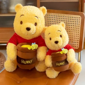 35-55cm Anime Disney Honey Jar Winnie The Pooh Soft Plush Toys Pooh Bear Stuffed Animal Dolls Children Kids Kawaii Birthday Gift