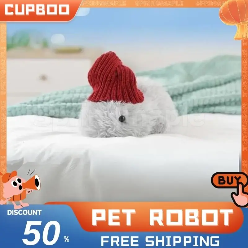 Cupboo Pet Robot AI Intelligent Plush Machine Pet Baby Companion Interactive Robot Room Decoration Child Toys Christmas Gifts