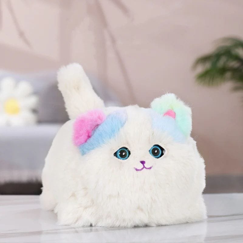 Cartoon Cute Plush Electric Cuddle Cat Toy Creative Simulation Cat Learn To Talk Wag Your Tail Blink Your Eyes Plush Doll Toys - Image 2